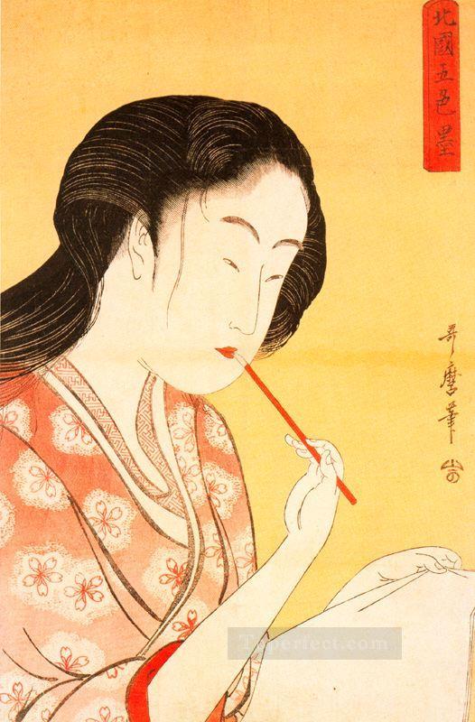 portrait of a woman Kitagawa Utamaro Ukiyo e Bijin ga Oil Paintings